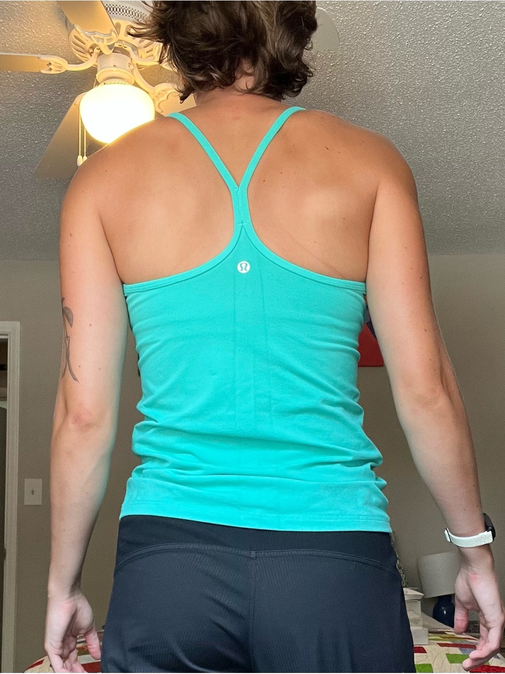 lululemon athletica Women’s Racerback Tank Top in Aqua Teal